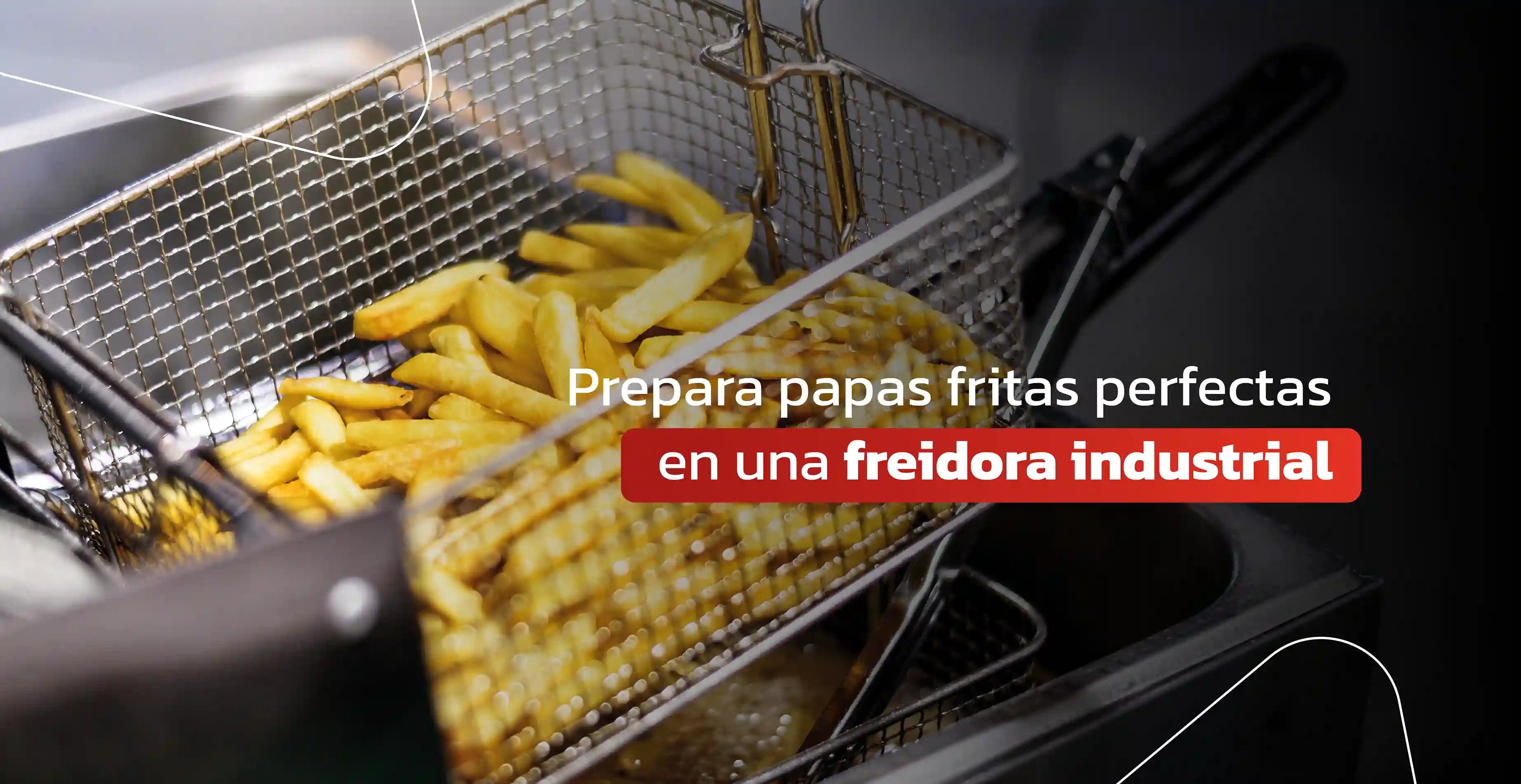 Prepara papas fritas perfectas en una freidora de papas industrial