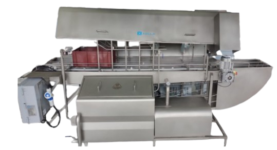 Túnel de lavado de canastas a vapor