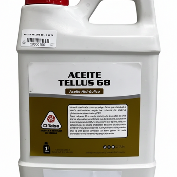 ceite hidráulico tellu 68 - aceite para máquinas talsa