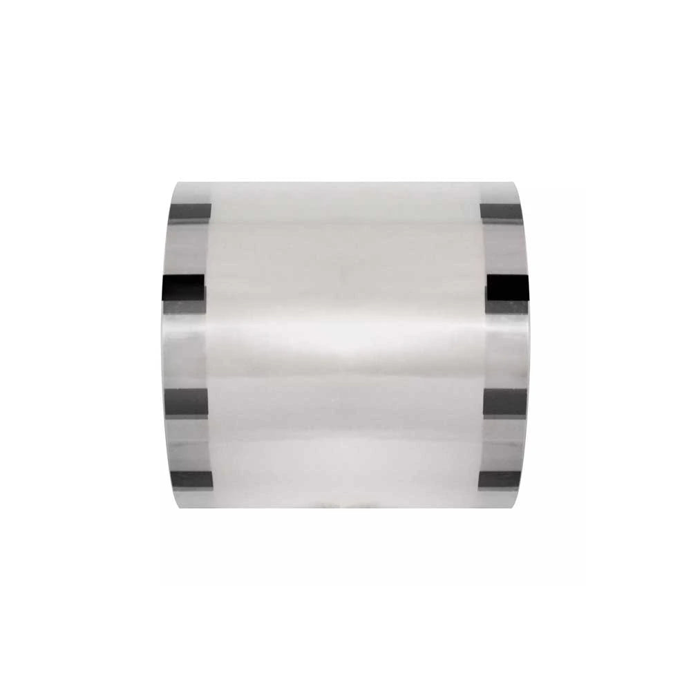 Rollo lámina sin impresión solo guías para vasos PP (PET/CPP) 60 Micras 130X115MM