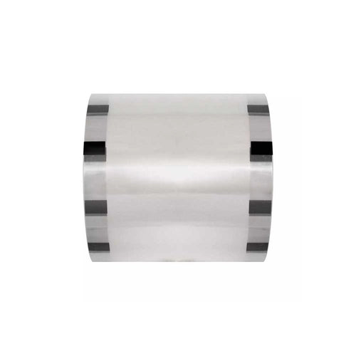 Rollo lámina sin impresión solo guías para vasos PP (PET/CPP) 60 Micras 130X115MM