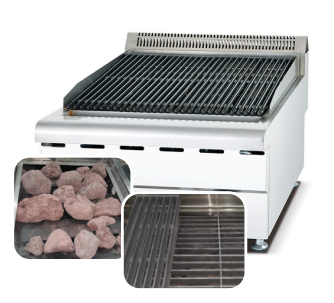 Parrilla a gas de sobreponer
