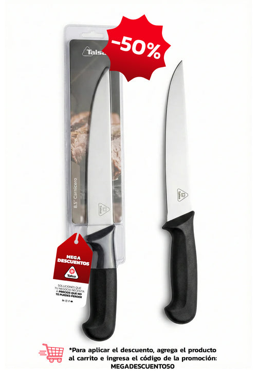 Cuchillo Carnicero 8,5" Negro