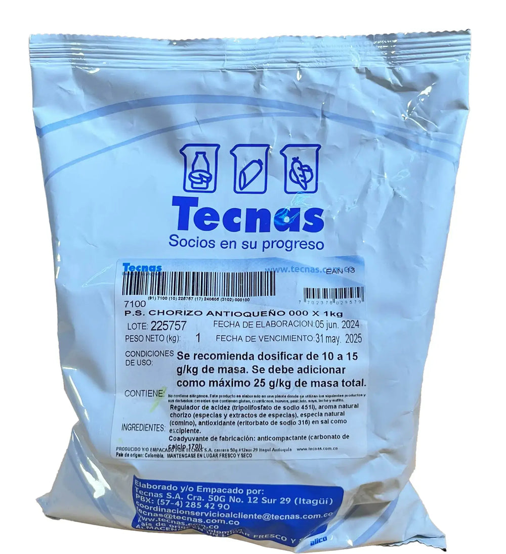 Preparador sabor chorizo antioqueño 1 kg