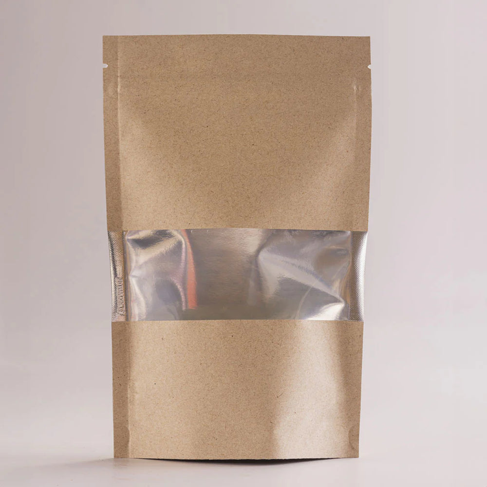 Empaque Stand up de papel Kraft con Ventana - Ci talsa Colombia