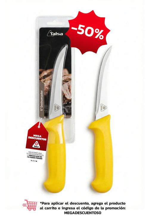 Cuchillo Deshuesador 5" Amarillo