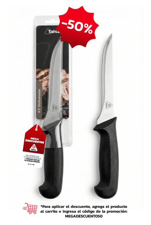 Cuchillo Deshuesador 6,5" Negro
