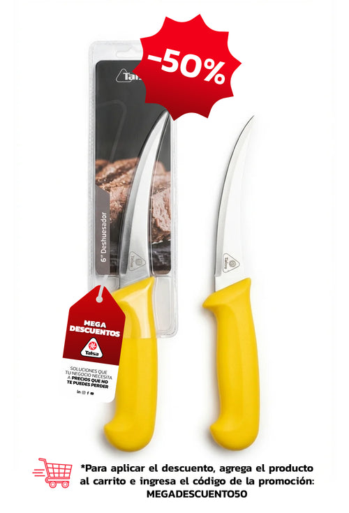 Cuchillo Deshuesador 6" Amarillo