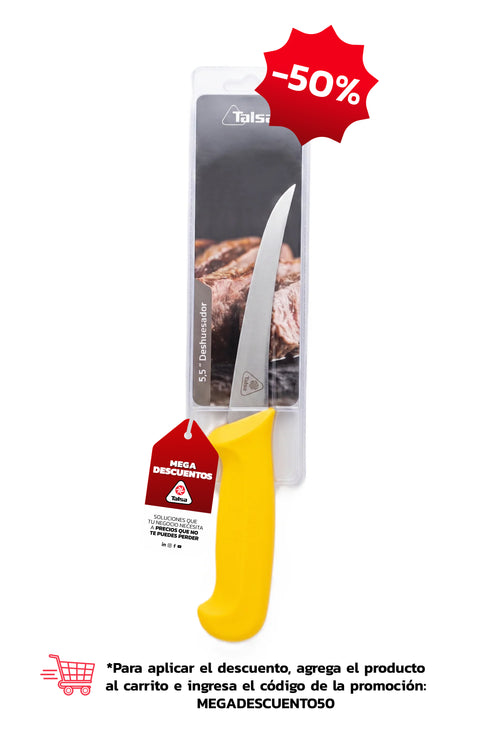 Cuchillo Deshuesador 5,5" Amarillo