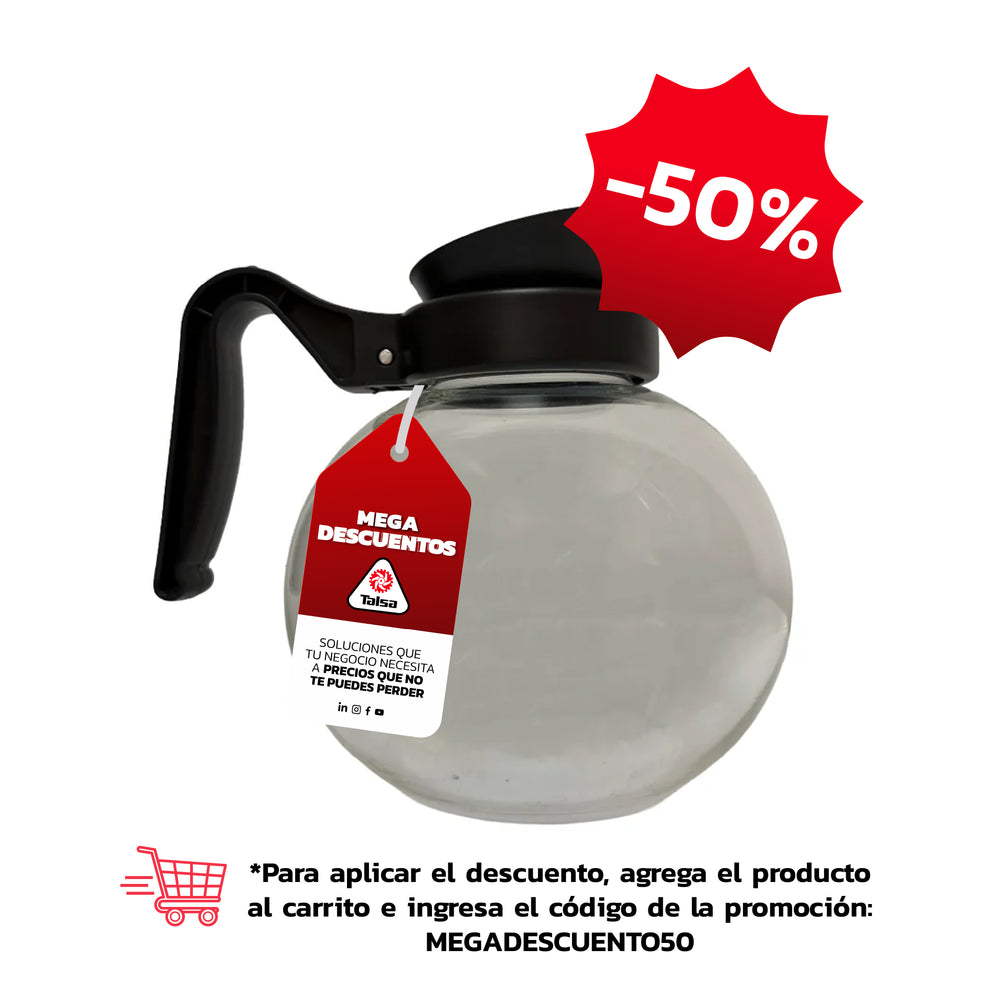 Jarra de Vidrio Resistente al Calor — Repuesto Original para Cafeteras de Goteo