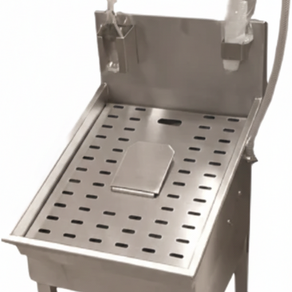 Lavabotas sencillo 1 puesto acero inoxidable higiene BPM planta