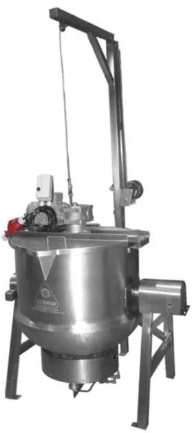 Marmita volcable a gas con agitador | MGA200