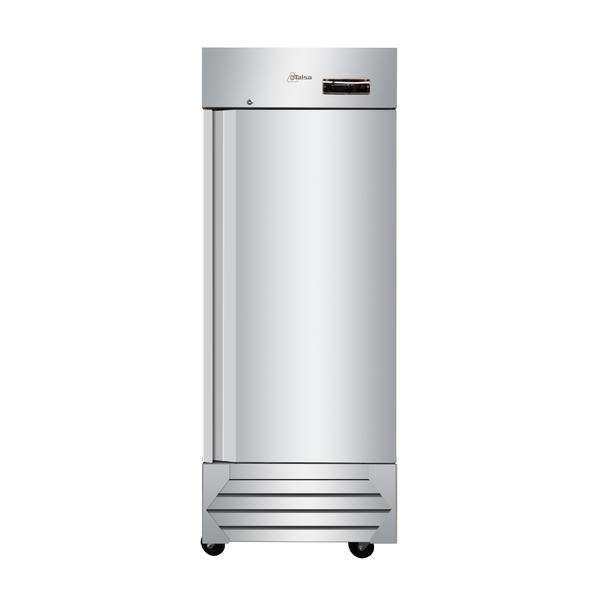 Congelador vertical una puerta acero inoxidable compacto bajo consumo