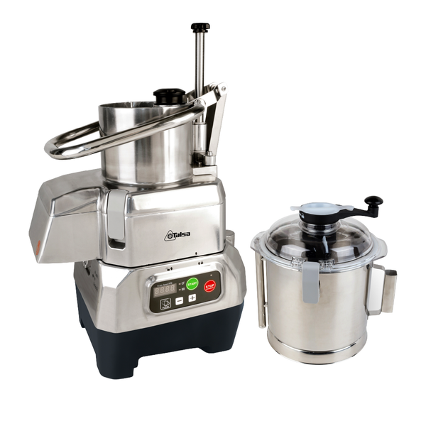 Dúo Titán procesador vegetales cutter 8 litros cocina industrial 2 en 1