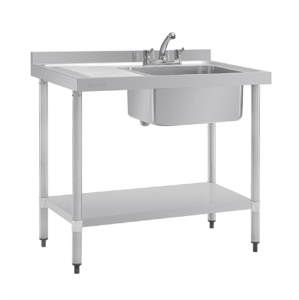 Mesa Acero Con Pozuelo Dere Talsa 1,20 Metros