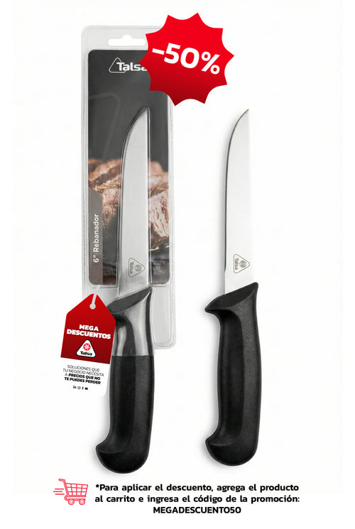 Cuchillo Rebanador 6" Negro