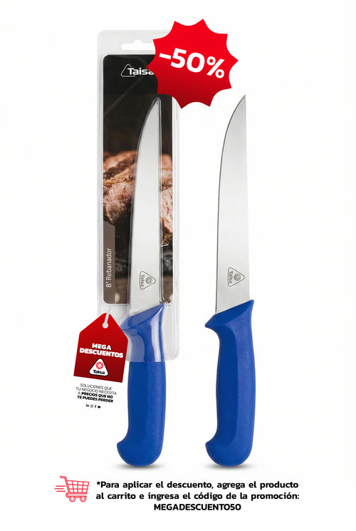 Cuchillo Rebanador 8" Azul