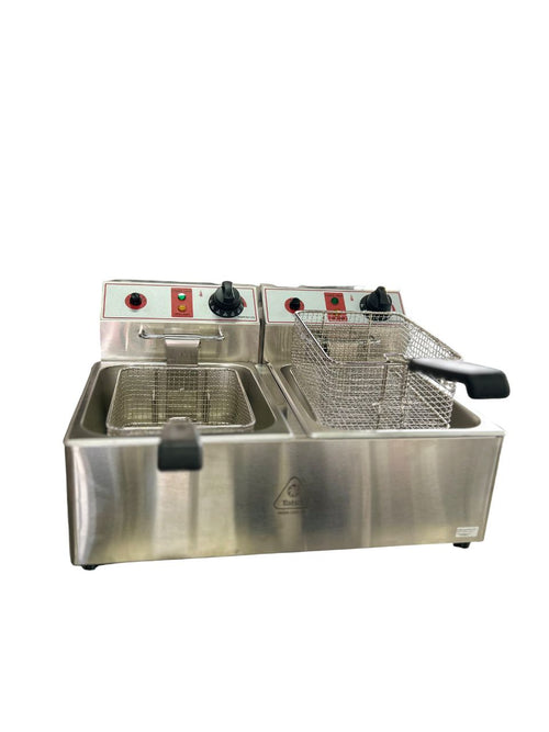 Freidora Eléctrica De Mesa 2 Tanques