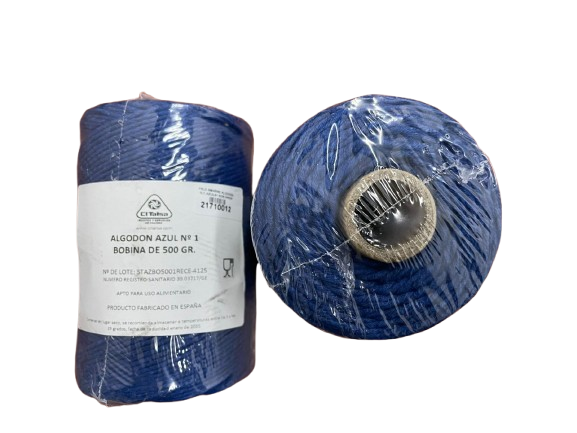 Hilo Amarre Algodón Azul Bob 500 gr