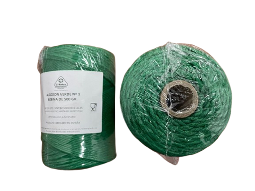 Hilo Amarre Algodón Verde BOB 500 gr