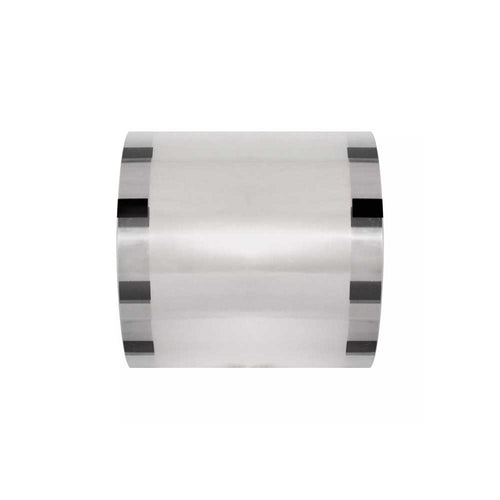 Rollo lámina sin impresión solo guías para vasos PP (PET/CPP) 60 Micras 130X115MM