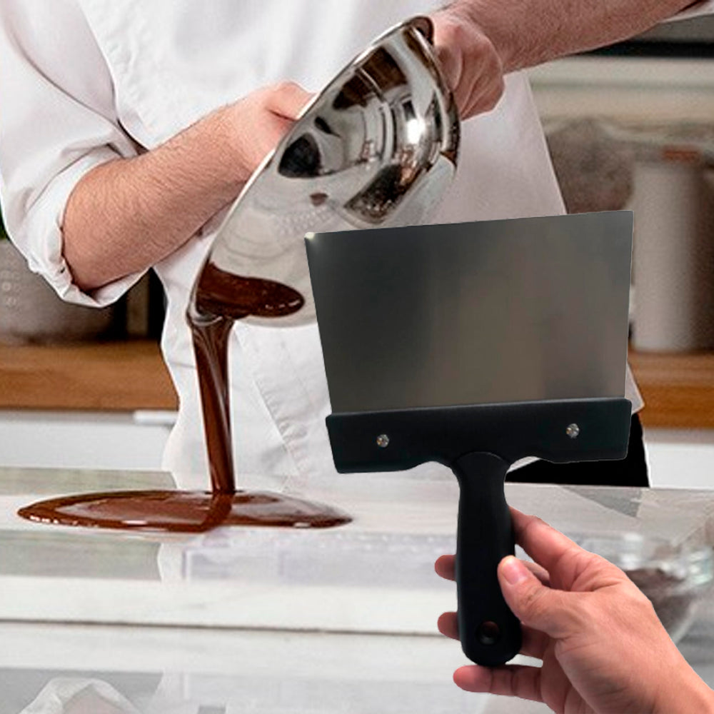 Espátula para temperar chocolate